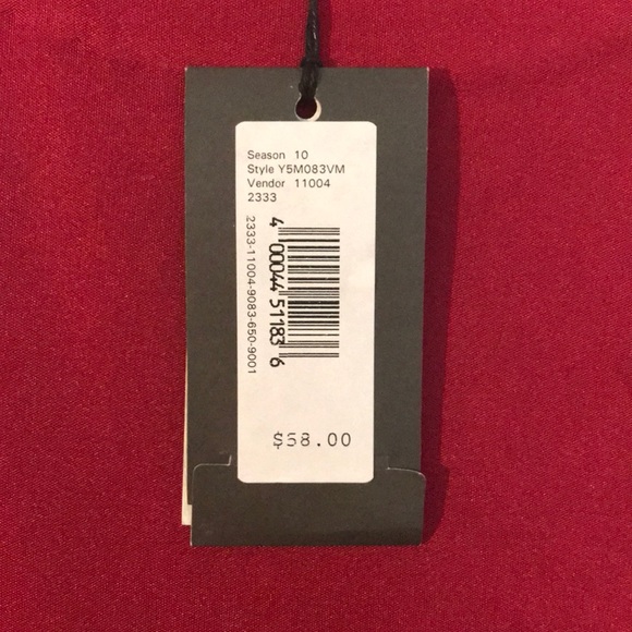 AIX Red Ruffle Blouse - Picture 3 of 4